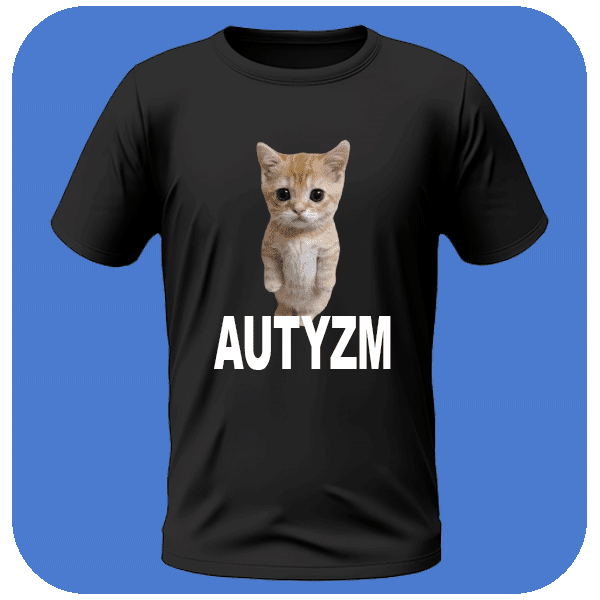 Koszulka Autyzm z Kotem